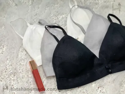 Áo Bra Linen Trơn HataHandmade