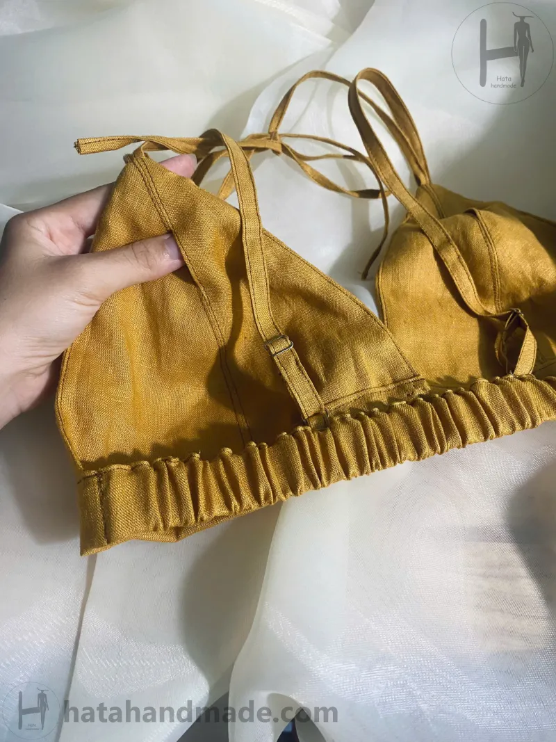 Áo bra thêu tay hoa - HataHandmade