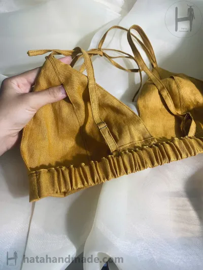 Áo bra thêu tay hoa - HataHandmade