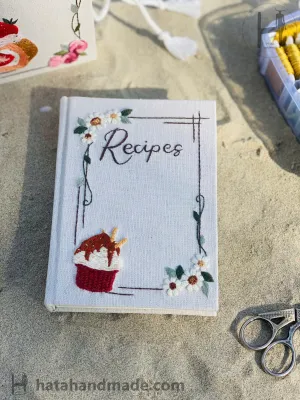 Sổ Tay Thêu Tay Recipes Hình Bánh Cupcake