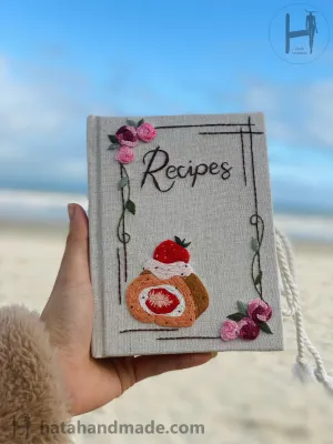 Sổ Tay Thêu Tay Recipes Hình Bánh Cupcake